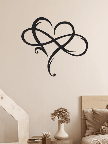 Eternal Love Heart Metal Wall Decor