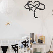 Infinity Heart Metal Wall Decoration