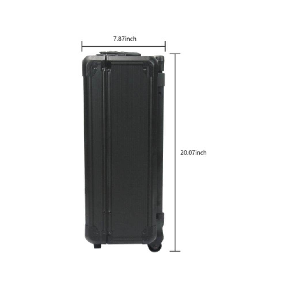 Black 4 Layer Wheeled Hand Tool Box for Easy Mobility