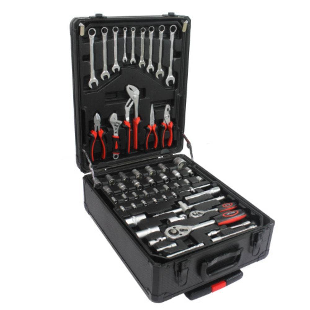 Black 4 Layer Wheeled Hand Tool Box for Easy Mobility