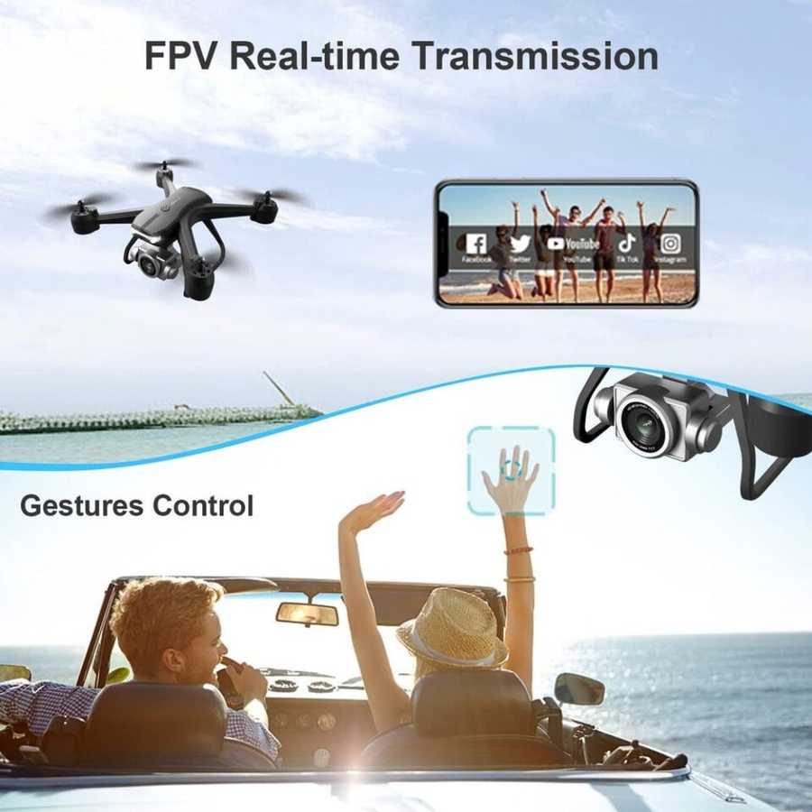 2026 V14 Professional Drone 6K HD Dual Camera Wifi FPV 