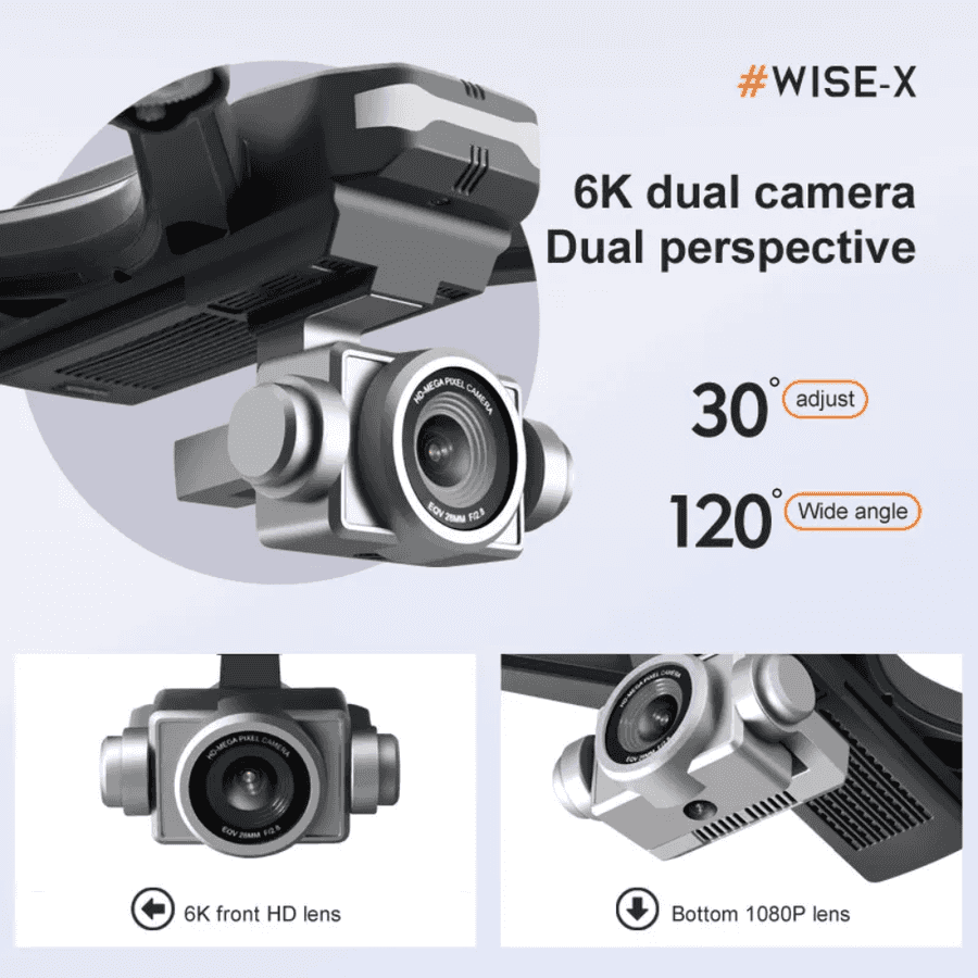 2026 V14 Professional Drone 6K HD Dual Camera Wifi FPV 