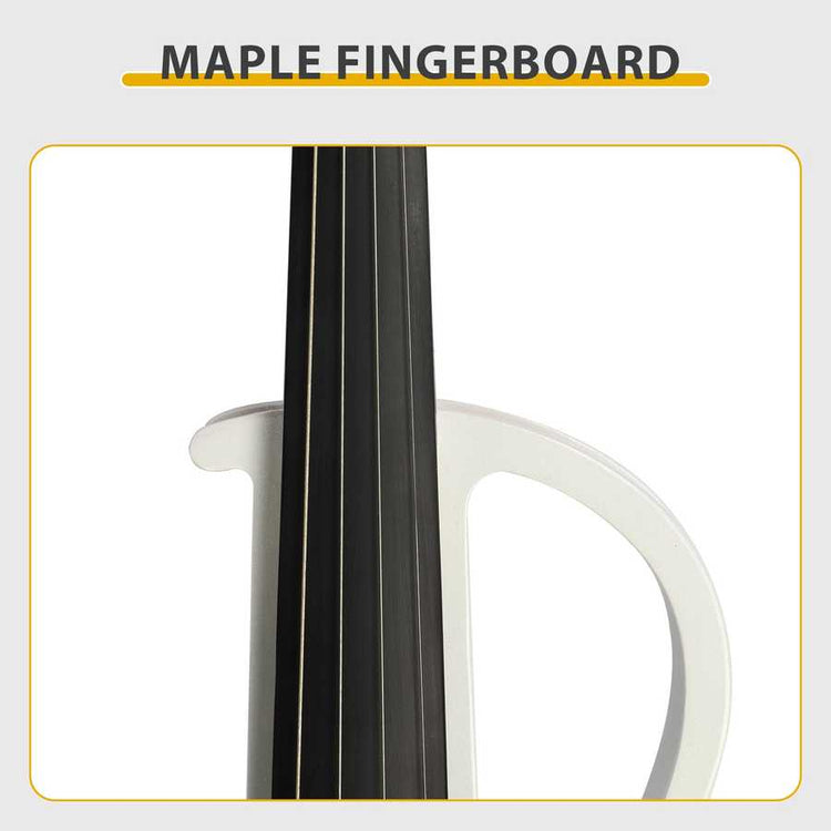 Close-up of a guitar neck with &