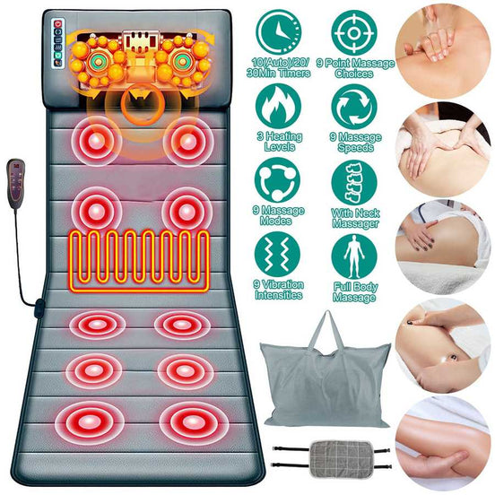 Full Body Massage Mat with Heat - Therapeutic Massage