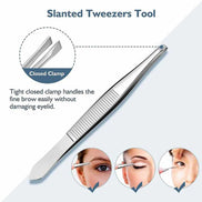 Blackhead remover lumps Popper tool kit with diagonal tweezers