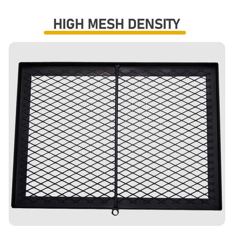 High mesh density filter with black grid on a white background