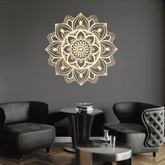 Metal wall art Moroccan decor with intricate floral design