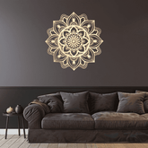 Moroccan metal wall art decor in living room