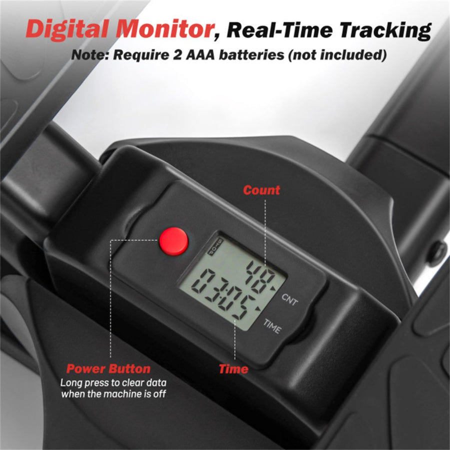 Multi-Functional Exercise Stepper - Step+Twist Design, 300lbs Capacity, Non-Slip Pedals+Stable Metal Frame