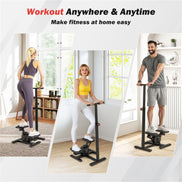 Multi-Functional Exercise Stepper - Step+Twist Design, 300lbs Capacity, Non-Slip Pedals+Stable Metal Frame