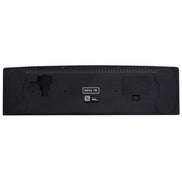 Bottom view of 54-Key Electronic Keyboard for Kids showing battery compartment and non-slip pads for stable use.