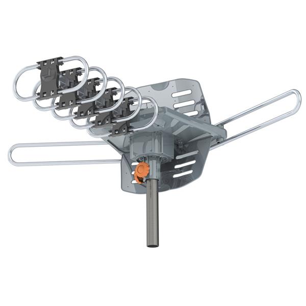 360-Degree Rotation UV Dual Bands 28-36dB Outdoor Antenna Install-free Guide without Stand MLNshops]