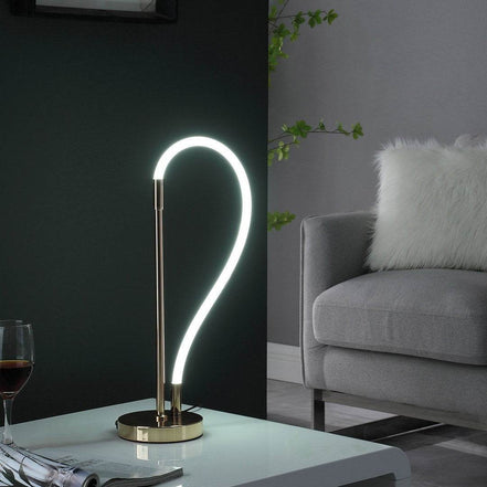 Elastilight LED Table Lamp with Magnetic End in Rose Gold