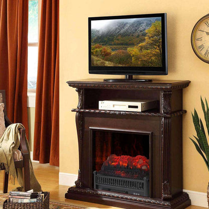 23 Inch Fake Wood Without Frame Embedded 1400W Single Color / Fake Wood / Heating Wire / With Remote Control