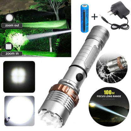 Rechargeable LED Flashlight for Hiking and Camping