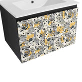 MLNshops 24 Inch Bathroom Vanity Door Panel with Artistic Design