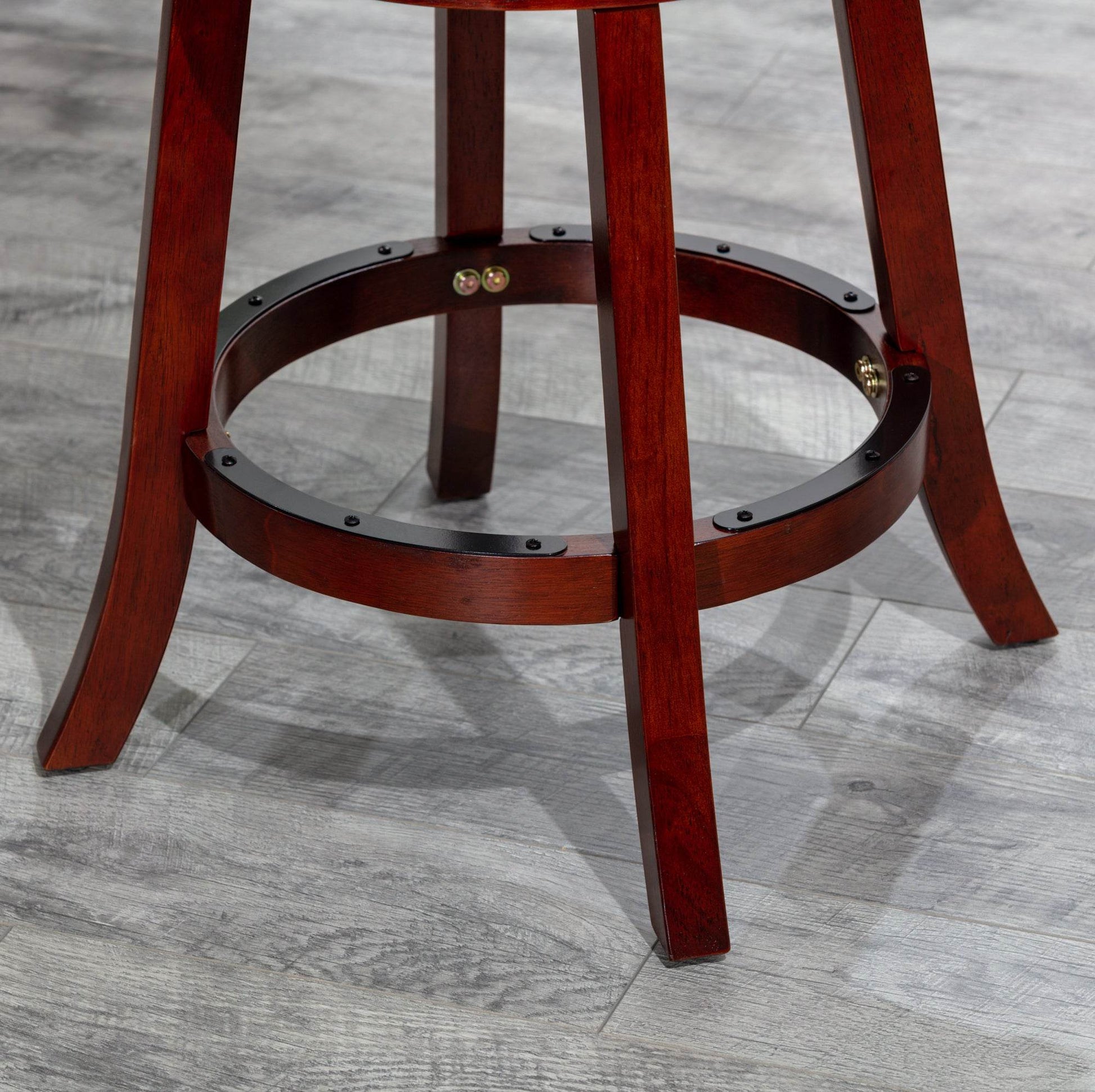MLNshops 24 Inch Counter Height Swivel Stool with Cushion