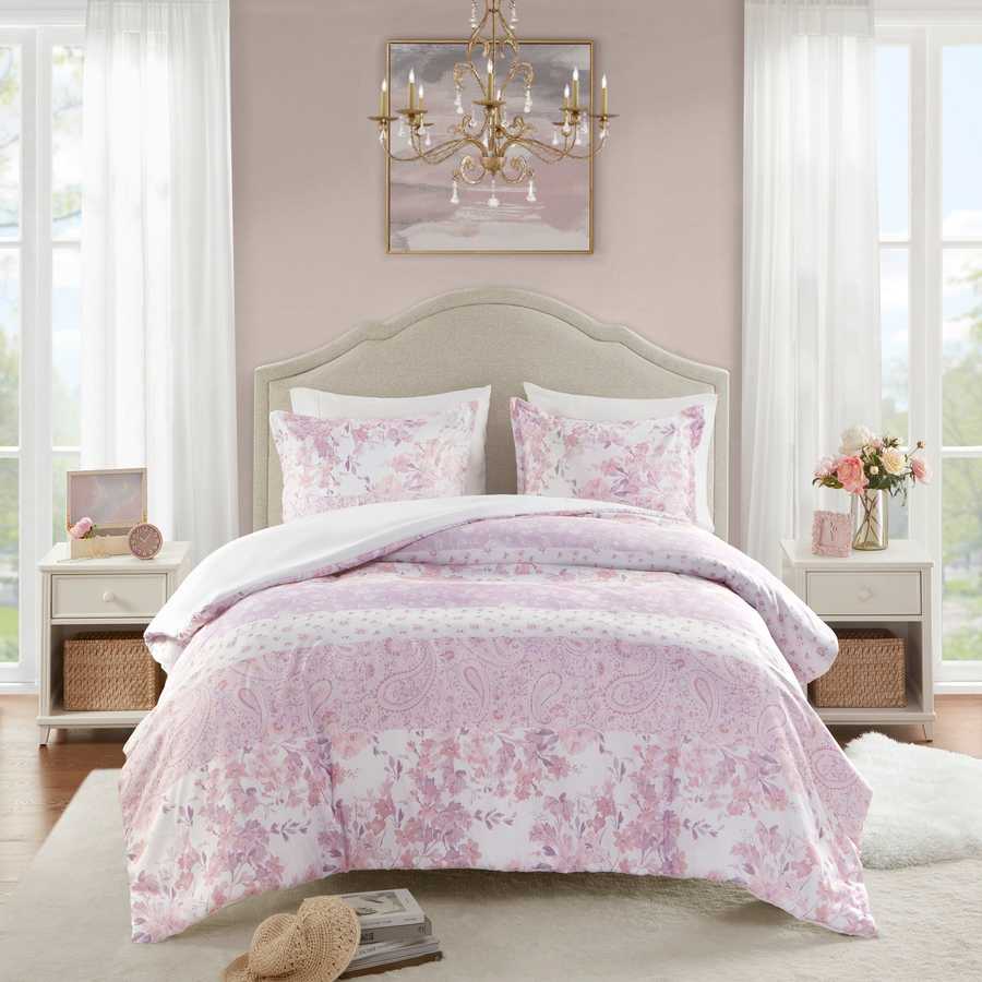 Twin XL floral duvet cover set