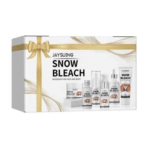 Jaysuing Snow Bleach product set with bottles and packaging on a white background
