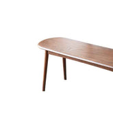 Wooden bench on a white background