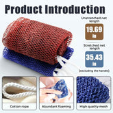 Product introduction of a mesh net with measurements and features on a white background.