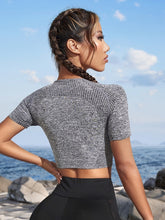 Grey Yoga Compression Shirt - Women&