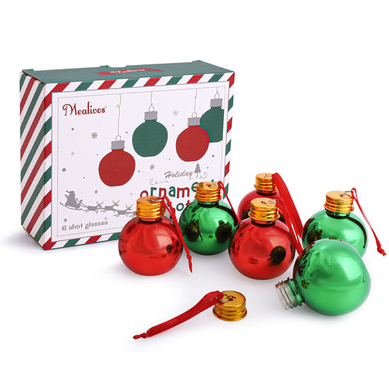 6Pcs Christmas Ornaments Balls, 3oz Gold-Plated Reusable Fillable Christmas Plastic Ornament Balls for Christmas Tree Hanging Decoration and White Elephant Gifts