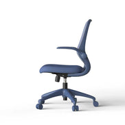 Blue office chair on a white background