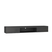 Floating TV Stand Wall Mounted with 16 Color LEDs,63' Modern TV Stand, Floating TV Cabinet Entertainment Center for 55 60 65 Inch TV,Black