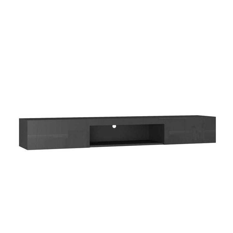 Floating TV Stand Wall Mounted with 16 Color LEDs,63&
