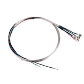 Coiled violin strings with colorful windings for musical instrument and orchestra accessories
