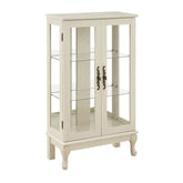 MLNshops 2 Door Glass Display Cabinet for Stylish Storage