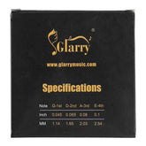 Black box with Glarry logo and specifications on a white background