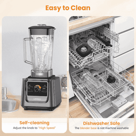 2000W High-Speed Kitchen Blender - Smoothies, Ice, Frozen Fruit