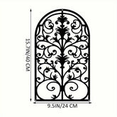 Decorative Gothic arch wall art in black for living room or bedroom