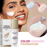Color Changing Foundation, Hydrating and Lightweight Liquid Foundations for Mature Skin, Natural Coverage for All Skin Tones