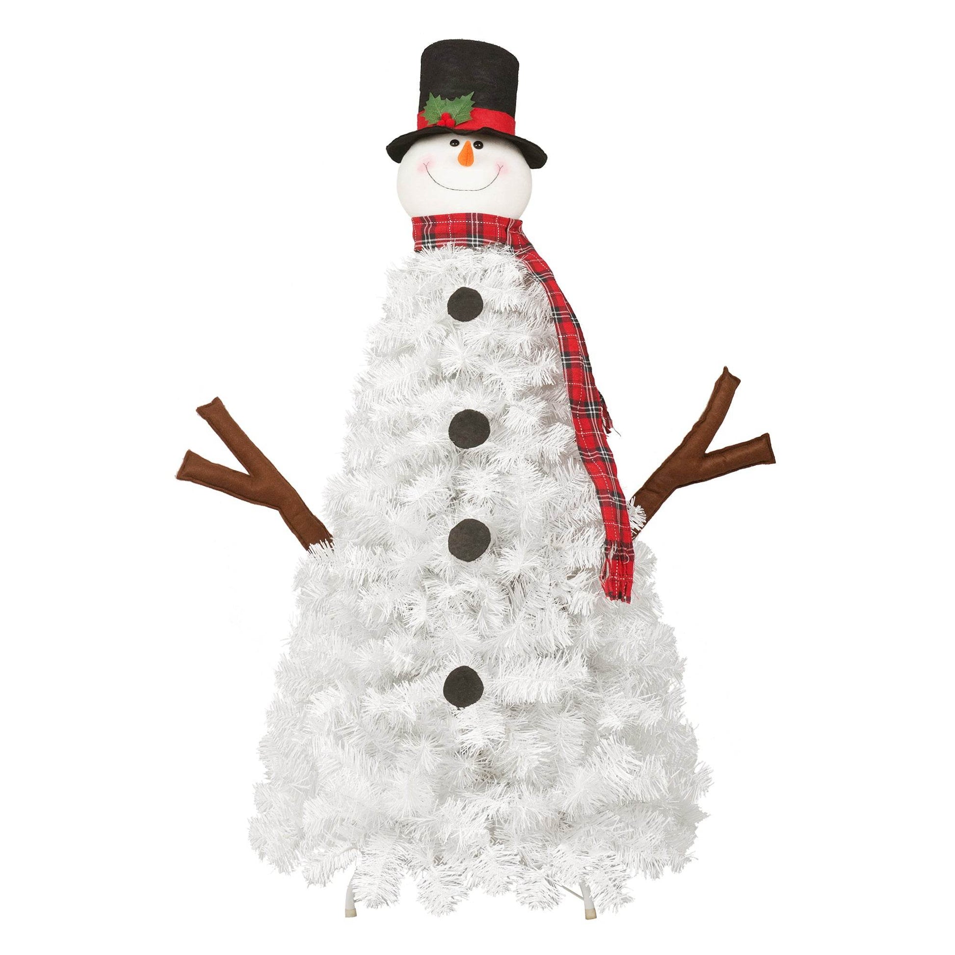 4ft Snowman Christmas Tree -Shaped Christmas Tree with Light