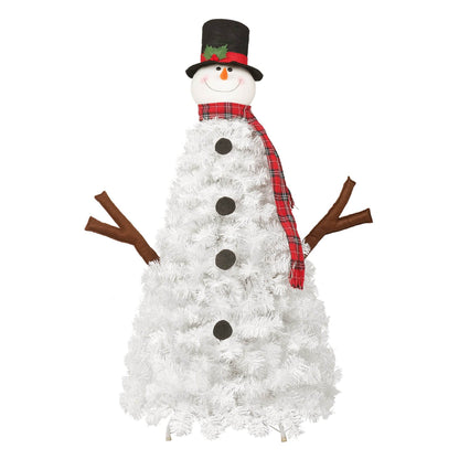 4ft Snowman Christmas Tree -Shaped Christmas Tree with Light