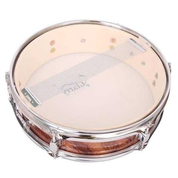 13 x 3.5" Snare Drum Poplar Wood Drum Percussion Set Tiger Stripes
