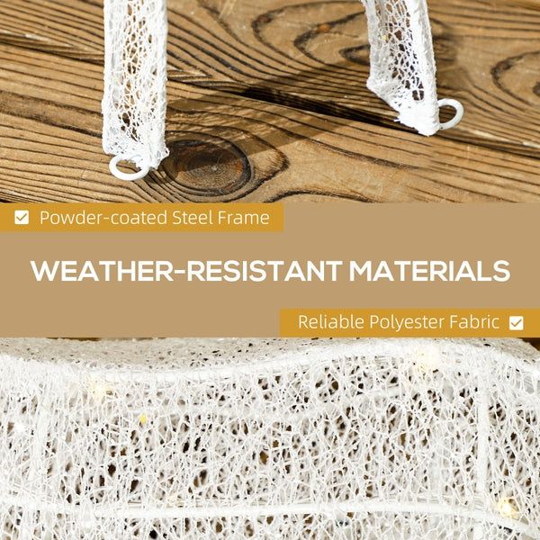 Outsunny 4.5ft 3-Piece Light Up Christmas Deer Family Set of 3, Lighted Reindeer Christmas Decorations with 2 LED Light Modes, Stakes, Zip Ties for Indoor, Outdoor, Yard, Lawn, Silver