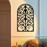 Versatile Gothic arch wall art with antique frame for home and garden decor
