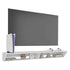 Modern 65 inch TV stand with spacious storage, cable management, and sleek white finish, placed in a contemporary living room.
