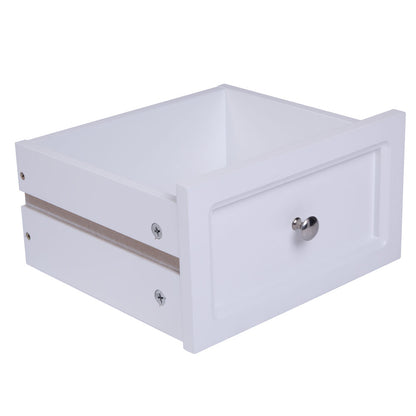 2pcs Country Style Two-Tier Nightstand Large Size White MLNshops