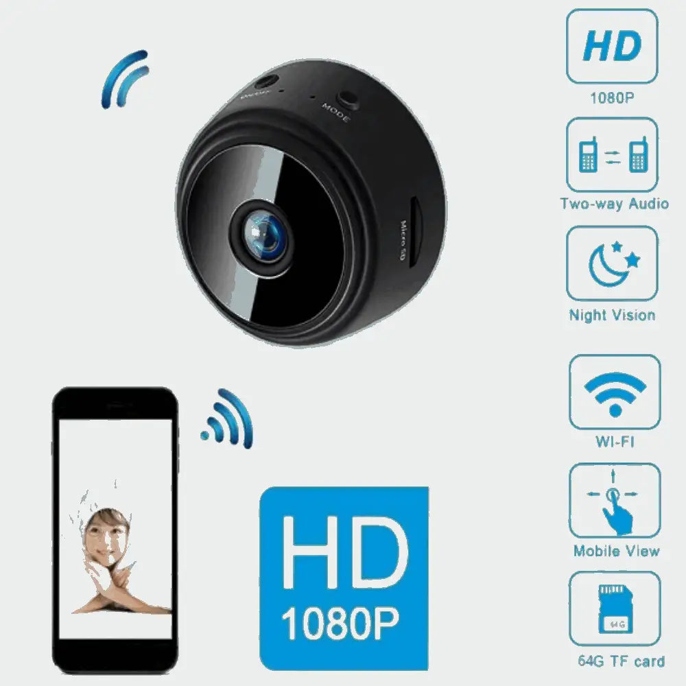 2PCS HD 1080P Mini Wireless Hidden Spy Camera Wifi IP Home Security Night Vision MLNshops]