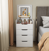 MLNshops 3 in 1 Vanity Table for Small Spaces - Compact Dressing Desk