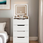 MLNshops 3 in 1 Vanity Table for Small Spaces - Compact Dressing Desk