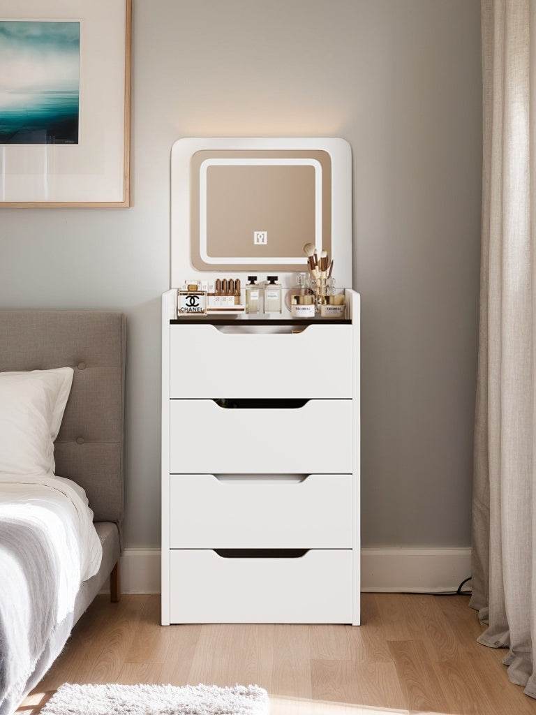 MLNshops 3 in 1 Vanity Table for Small Spaces - Compact Dressing Desk