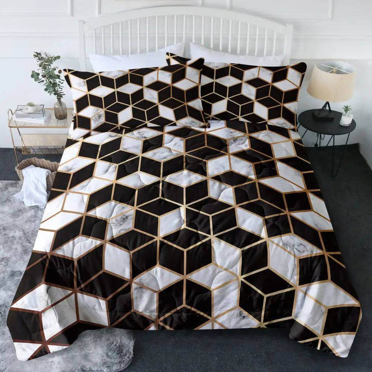 MLNshops 3-Piece Comforter Set Queen - Modern Design
