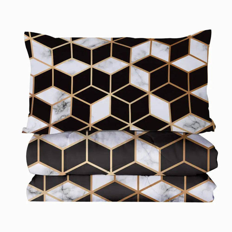 MLNshops 3-Piece Comforter Set Queen - Modern Design