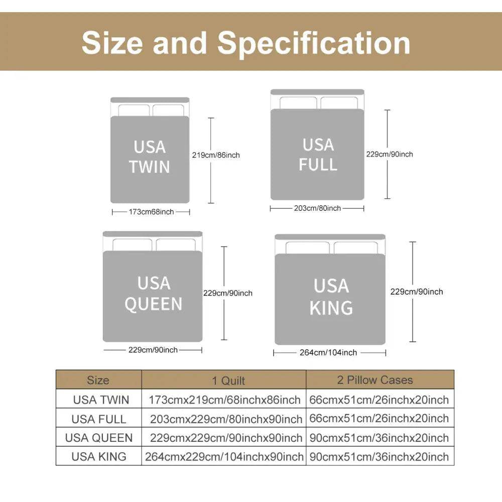 MLNshops 3-Piece Comforter Set Queen - Modern Design